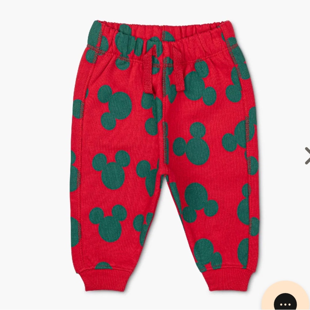 Christmas Mickey Mouse Sporty Sweatpants: 2T